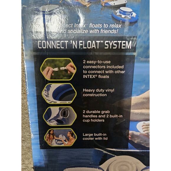 Intex River Run II 2 Person Water Tube Float with Cooler - 58837EP (ST) - Picture 4 of 8